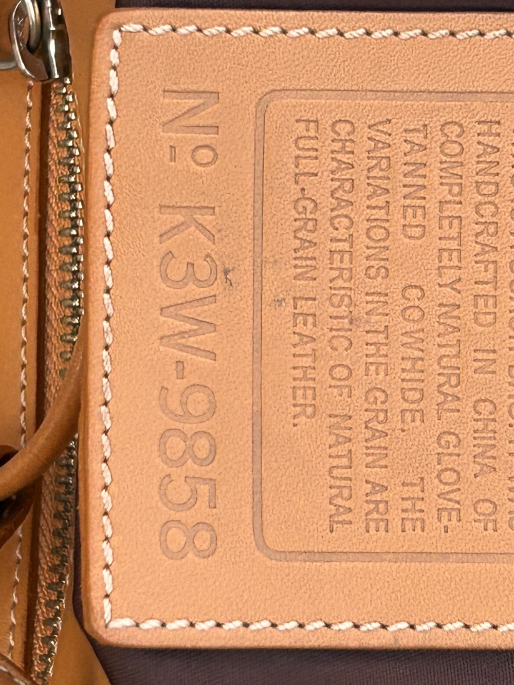 Vintage Coach 9858 Tan Glove‑Tanned Leather Drawstring Backpack - Picture 2 of 16